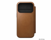 NOMAD pouzdro Modern Leather Folio Magsafe pro iPhone 17 Pro - English Tan