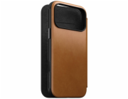 NOMAD pouzdro Modern Leather Folio Magsafe pro iPhone 17 Pro Max - English Tan
