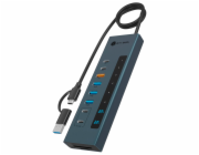 ICY BOX IB-HUB1742CR-C2PD  11-in-1 HUB mit PD &amp; Cardreader