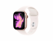 Apple Watch Series 11 GPS + Cellular 42mm Ružový zlatý hliník so svetlo ružovým športovým remienkom - S/M