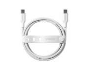 empower by PanzerGlass - USB kabel - USB-C (M) do USB-C (M) - USB 2.0 - 20 V - 3 A - 2 m - Rychlé nabíjení až 60W - stríbrne bílá