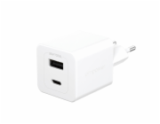empower by PanzerGlass - Sítový adaptér - 35 watt - napájení Power Delivery 3.1 - 2 výstupní konektory (USB-C, USB typ A) - stríbrne bílá