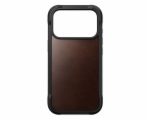 NOMAD kryt Rugged Leather Case Magsafe Horween pro iPhone 17 Pro - Rustic Brown
