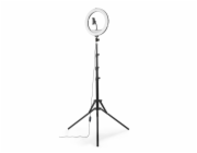 LED světlo Hama SpotLight Steady 120 III - kruhové 12" pro telefon, Bluetooth spoušť, stativ