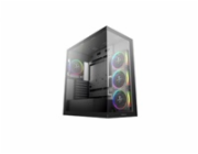 DEEPCOOL Case CG580 4F V2, ATX, Průhledná bočnice, 4x120mm ARGB, černá