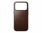 Nomad kryt Modern Leather Case Magsafe Horween pre iPhone 17 Pro - Rustic Brown