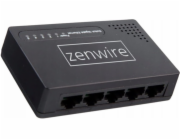 Zenwire 5portový gigabitový ethernetový switch, rozbočovač LAN, 1000 MB/s, SG1005