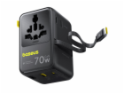 Baseus EnerCore CG11 Charger  Retractable 2AC+2U + 70W, B...