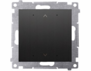 Kontakt-Simon Lokální ovladač rolet Kontakt Simon 54 DEZ1L.01/49 s automatickou kalibrací a programovatelnou oblíbenou pozicí, černý