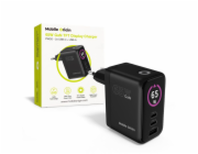 Mobile Origin Nabíječka 65W GaN Display Nabíječka PW20 - 2x USB-C + USB-A