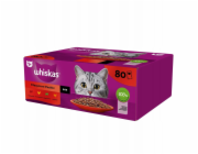 WHISKAS Classic Meals in sauce Poultry, Lamb, Beef, Chicken Box - mokré krmivo pro kočky - 80x85g