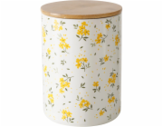 Úložná nádoba Boltze Mayla 16 cm x O 12 cm bílo-žlutá