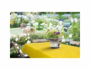 Ubrus DC-fix Palmas Yellow O 150 cm kulatý