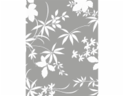 Ubrus DC-fix Flores antracit 110 x 140 cm obdélníkový