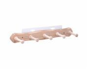 Lišta na háčky Siro S126 borovice, délka 460 mm, 5 háčků, FSC®