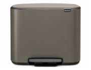 Brabantia pedálový odpadkový koš Bo 11 + 23 l Platinum