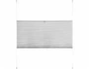 Plisovaná roleta Valeria s denním světlem 120 cm x 130 cm světle šedá