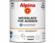 Alpina bílý lak pro venkovní použití, saténový povrch, 750 ml