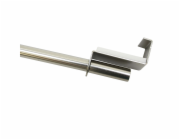 Vitraž z gardinie, napínací, titan, O 7/9 mm, 60 cm - 90 cm