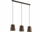 Závěsné světlo Eglo Segezia 3-žárovkové 110 cm x 18 cm x 88 cm moka zlaté