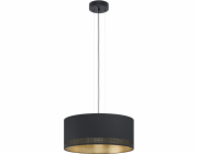 Závěsná lampa Eglo Esteperra se 3 žárovkami, černo-zlatá