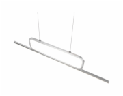 LED závěsné světlo Aick 38W 4500 lm s přepínačem a stmívačem, kartáčovaný hliník