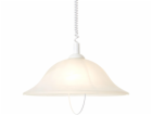 Brilantní závěsná lampa Freya E27 PE1 Bílá max. 180 cm