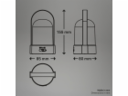 Dobíjecí LED stolní lampa Brilo, hnědá metalická matná, 8...
