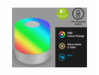 Bezdrátová stolní lampa Brilo malá chrom-matná 1,5 W s RGB