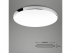 Stropní LED svítidlo Brilo Malbona O 35,5 cm bílé-chromové