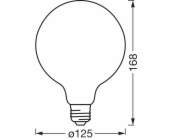 Žárovka Osram Matter E27 kulatá G60 stmívatelná 6 W 806 lm 16,8 x 12,5 cm