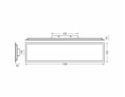 Osram LED panelové světlo Essential Remote-CCT bílé 100 cm x 25 cm