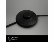 Stojací lampa Brilo, 1 žárovka, černá, 128 cm