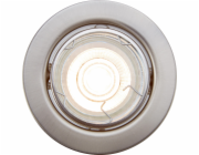 Zapuštěné LED svítidlo, sada 3 ks, kovový nikl, 3,5 W teplá bílá, otočné, O 8,6 cm