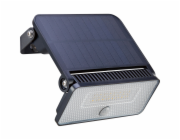 LED solární nástěnné svítidlo s PIR senzorem 8 W 1000 lm černé