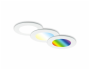 Briloner 3dílná sada LED zapuštěných koupelnových bodových světel IP65 Stmívatelné RGB CCT Bílá