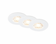 Briloner LED koupelnové zapuštěné bodové světlo IP44 teplé bílé světlo bílé