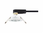 Zapuštěné LED svítidlo, sada 3 ks, kovové, bílé, 3,5 W, teplá bílá, otočné, O 8,6 cm