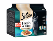 Sheba mokré krmivo pro kočky Fresh & Fine treska losos tuňák maxipack 15 x 50 g