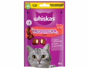 Doplňkové krmivo pro kočky Whiskas křupavé sáčky s hovězím masem 60 g