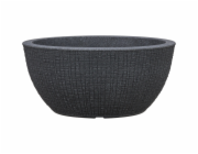Scheurich Barceo O miska na rostliny 39 cm x 18 cm kamenitě černá
