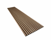 Akustický panel Smart Walnut Black MDF Black Felt 240 cm x 52 cm x 1,8 cm