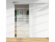 Skleněné posuvné dveře ESG plavené sklo s potiskem 36/81 DIN LI/RE 2060 x 940 x 8 mm
