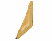 Dřevěné boční vstupní dveře NET 501-88, přírodní smrk, 88 cm x 200 cm, panty vpravo