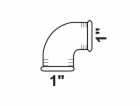 Kirchhoff úhelník 90° 30,3 mm (1" vnitřní), pozinkovaný
