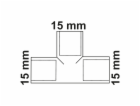 Kirchhoff T-kus 15 mm, 3 objímky, prázdné