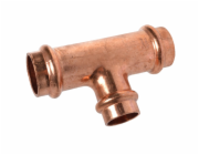 Kirchhoff měděný redukční T-kus, 3 objímky, holý, 22 mm x 18 mm x 22 mm