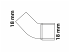 Kirchhoff ohyb 45° 18 mm 1 pouzdro polotovar