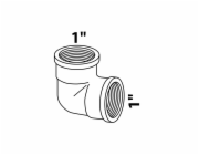 Kirchhoff úhel 90° 30,3 mm (1" vnitřní průměr) polotovar