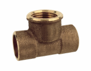 Kirchhoff T-kus 18 mm x 18,7 mm (1/2" vnitřní závit) x 18 mm 2 pouzdra prázdná